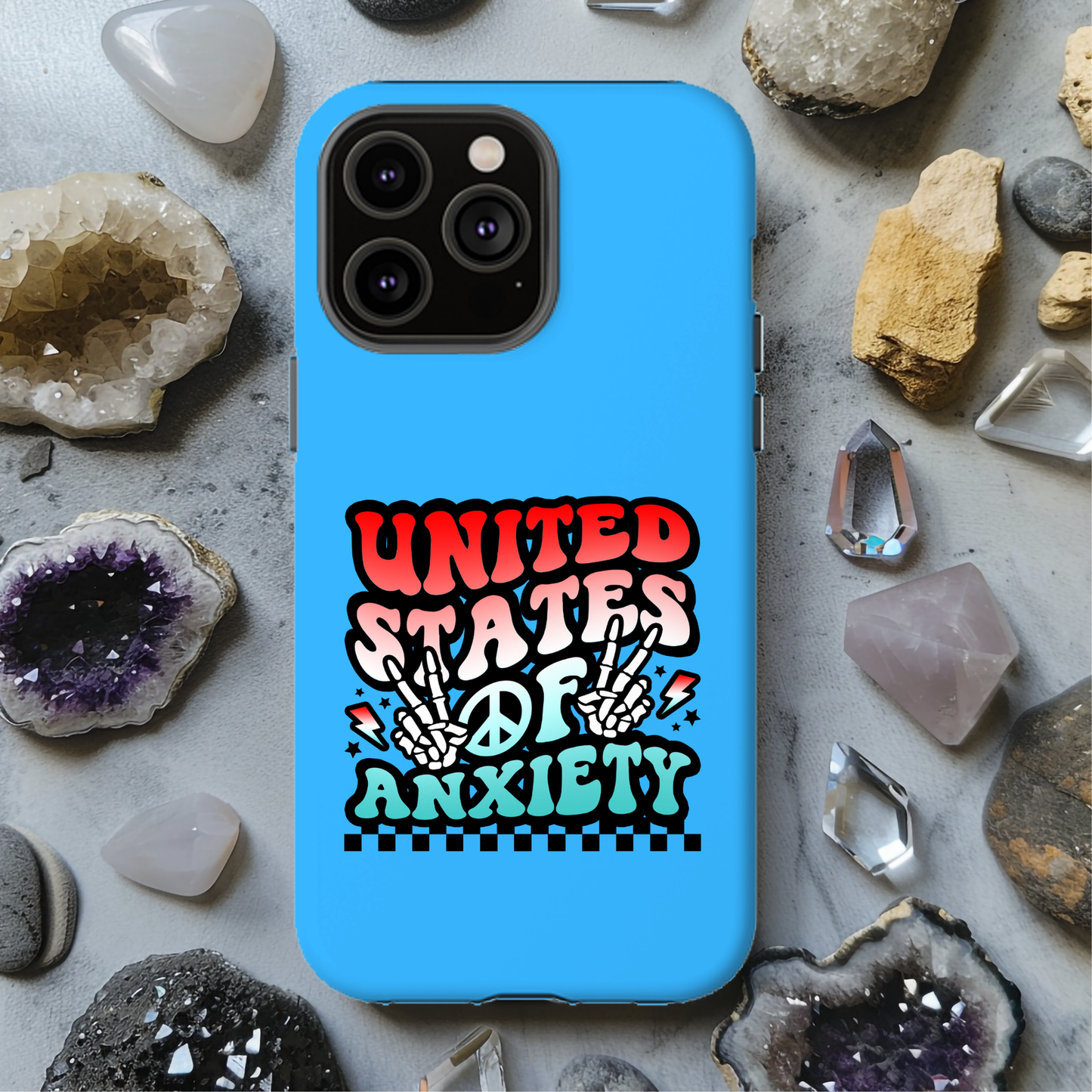 United States of Anxiety Magsafe iPhone Tough Case - Techy Treasures -