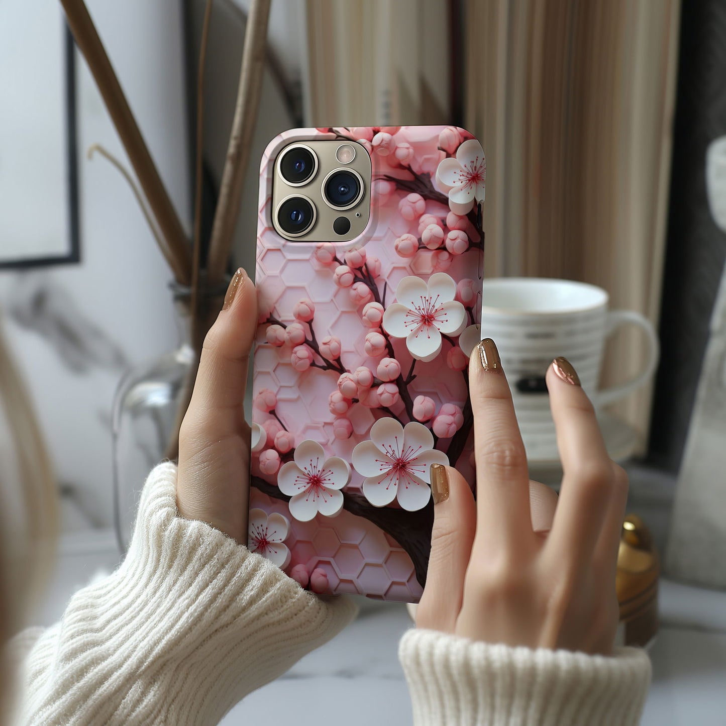 Vibrant 3D Floral iPhone Case Magsafe iPhone Case - Artistic & Colorful Protection for Your Device - Techy Treasures -