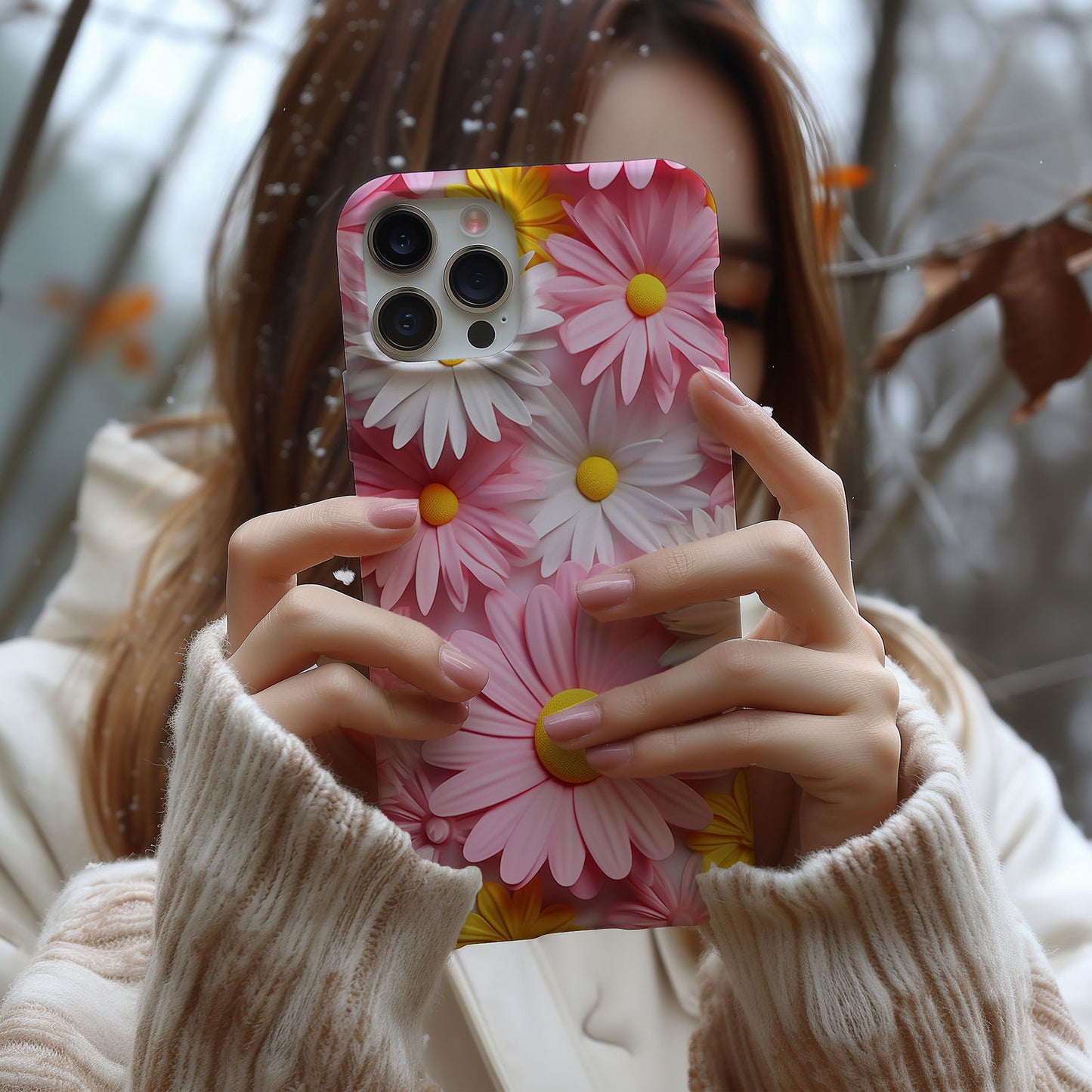 Vibrant 3D Floral iPhone Case Magsafe iPhone Case - Artistic & Colorful Protection for Your Device - Techy Treasures -