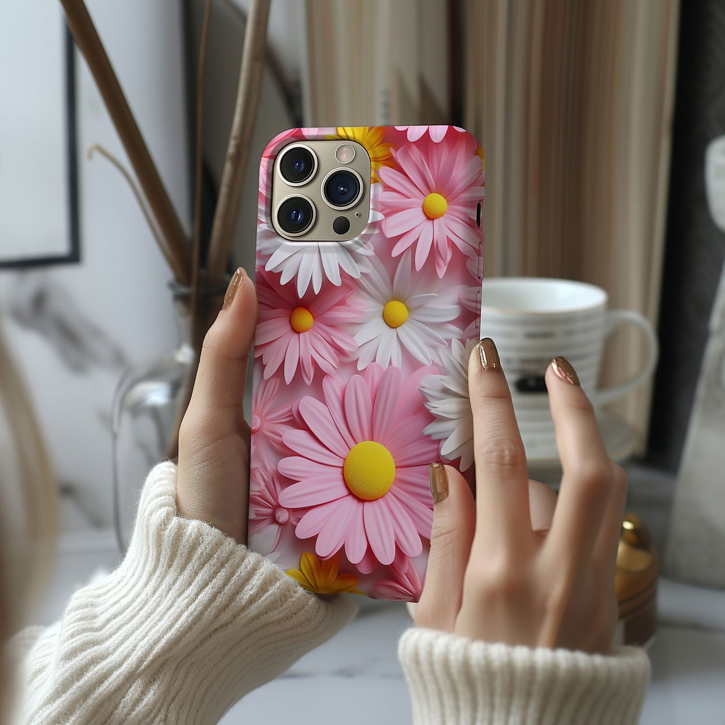 Vibrant 3D Floral iPhone Case Magsafe iPhone Case - Artistic & Colorful Protection for Your Device - Techy Treasures -