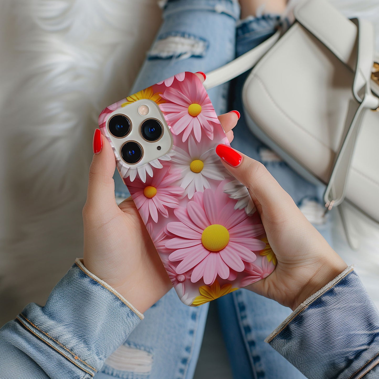 Vibrant 3D Floral iPhone Case Magsafe iPhone Case - Artistic & Colorful Protection for Your Device - Techy Treasures -