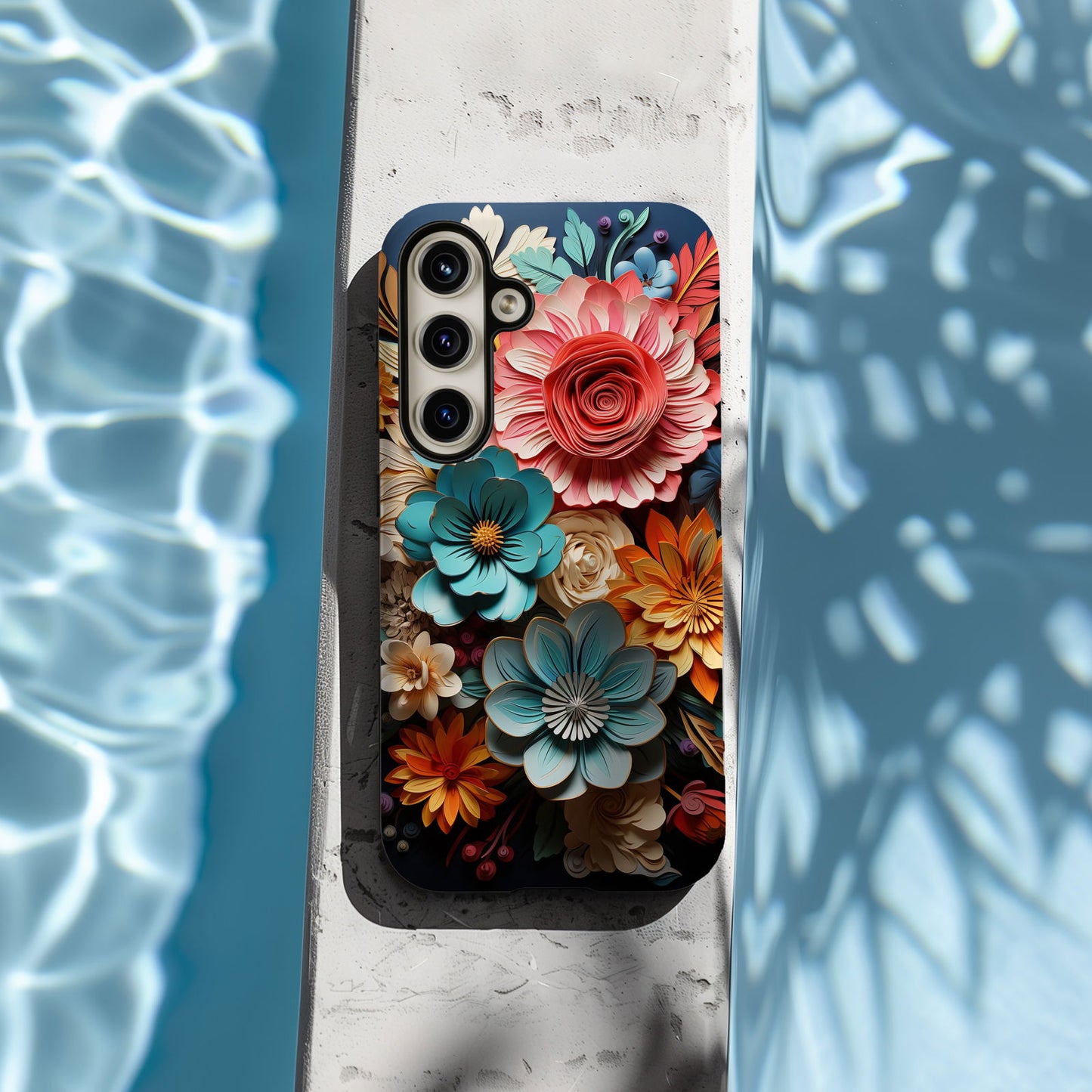 Vibrant 3D Floral iPhone Case Magsafe iPhone Case - Artistic & Colorful Protection for Your Device - Techy Treasures -