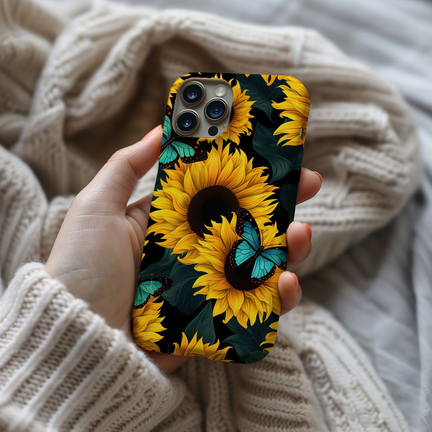 Vibrant Sunflower iPhone Case Magsafe iPhone Case - Artistic & Colorful Protection for Your Device - Techy Treasures -