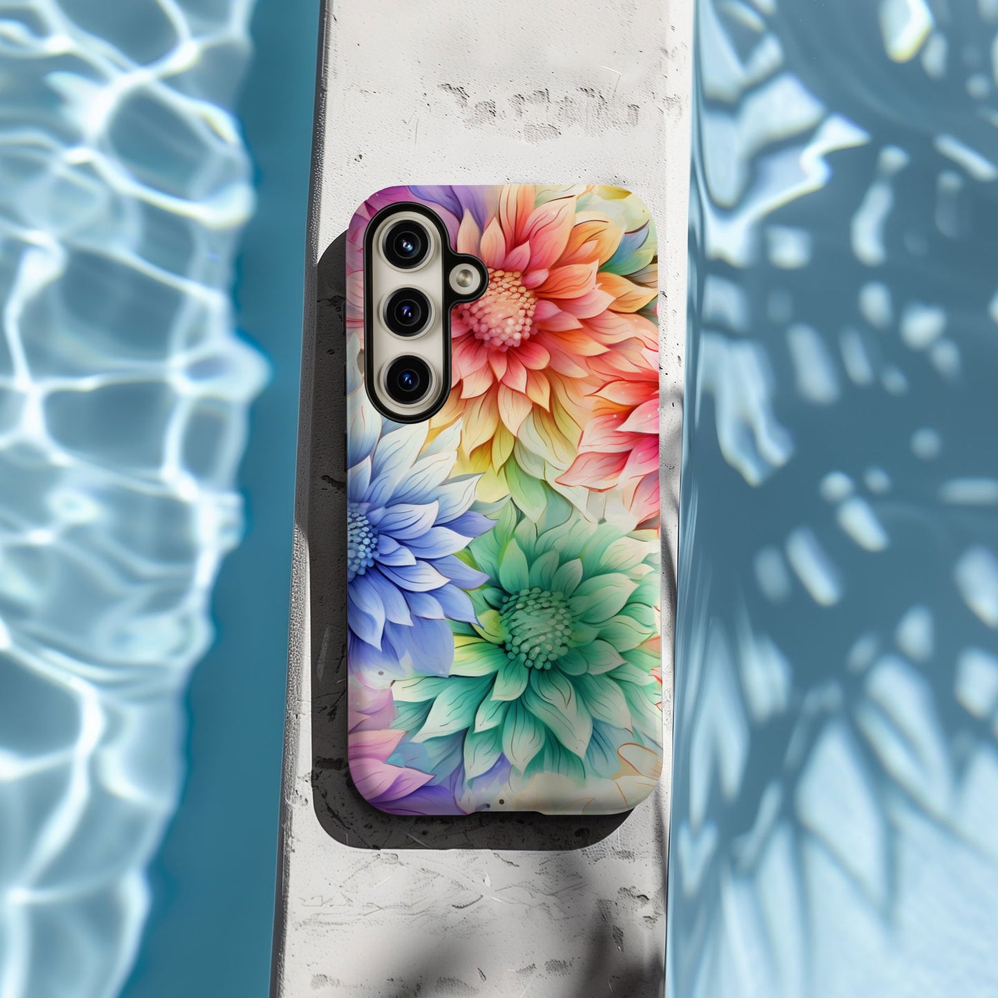 Vibrant Watercolor Floral iPhone Case Magsafe iPhone Case - Artistic & Colorful Protection for Your Device - Techy Treasures -