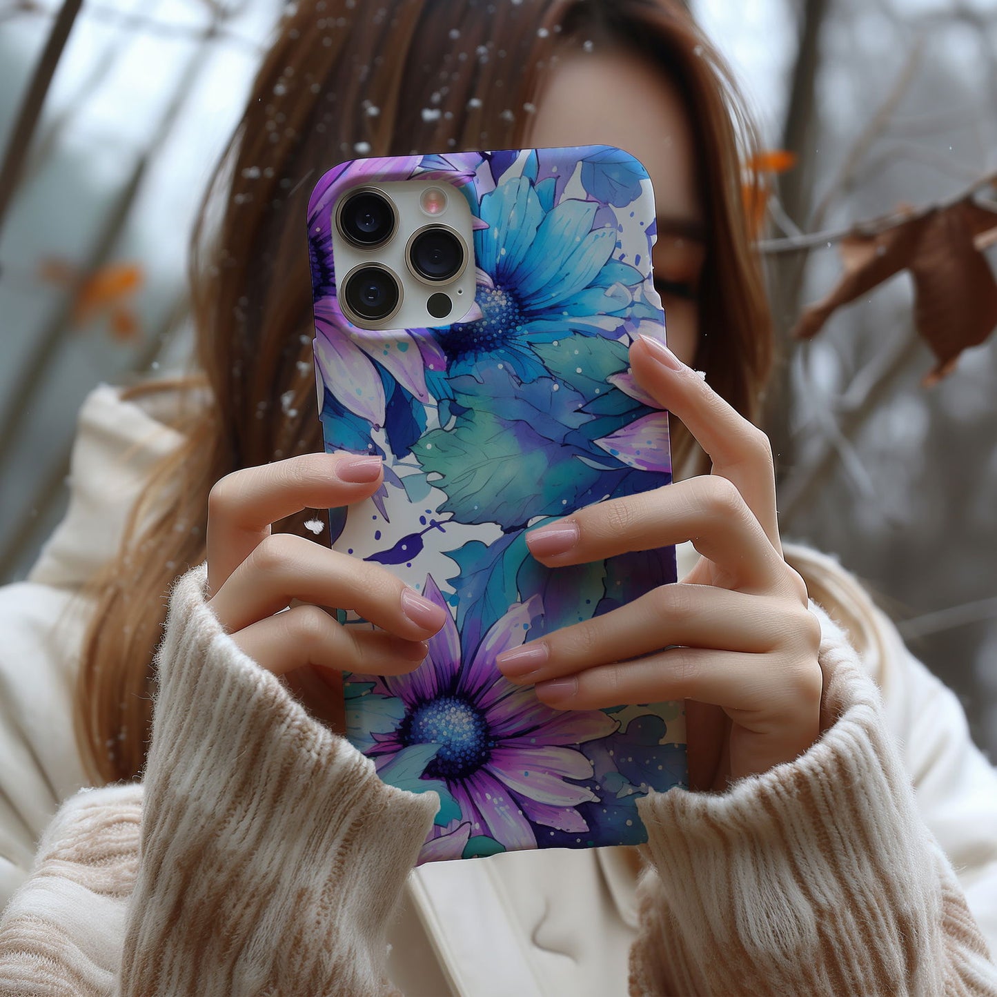 Vibrant Watercolor Floral iPhone Case Magsafe iPhone Case - Artistic & Colorful Protection for Your Device - Techy Treasures -
