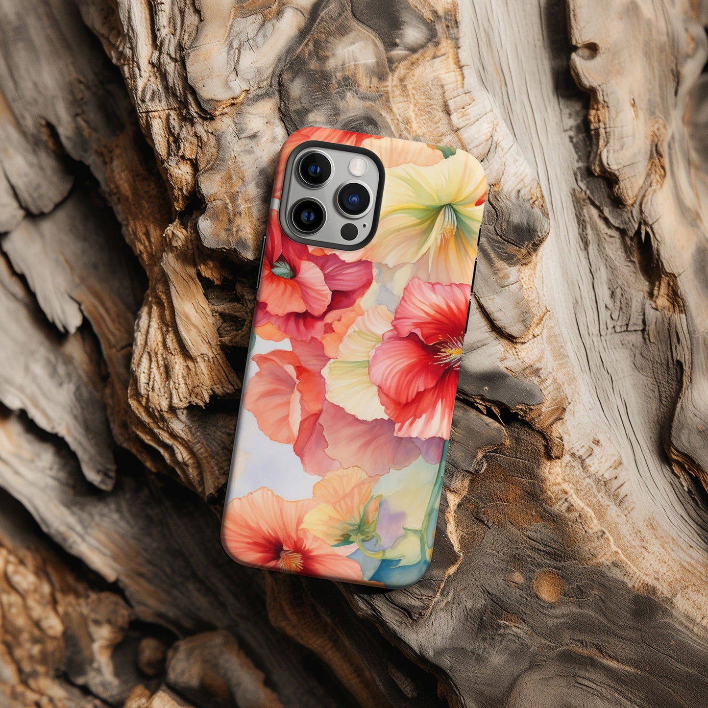 Vibrant Watercolor Floral iPhone Case Magsafe iPhone Case - Artistic & Colorful Protection for Your Device - Techy Treasures -
