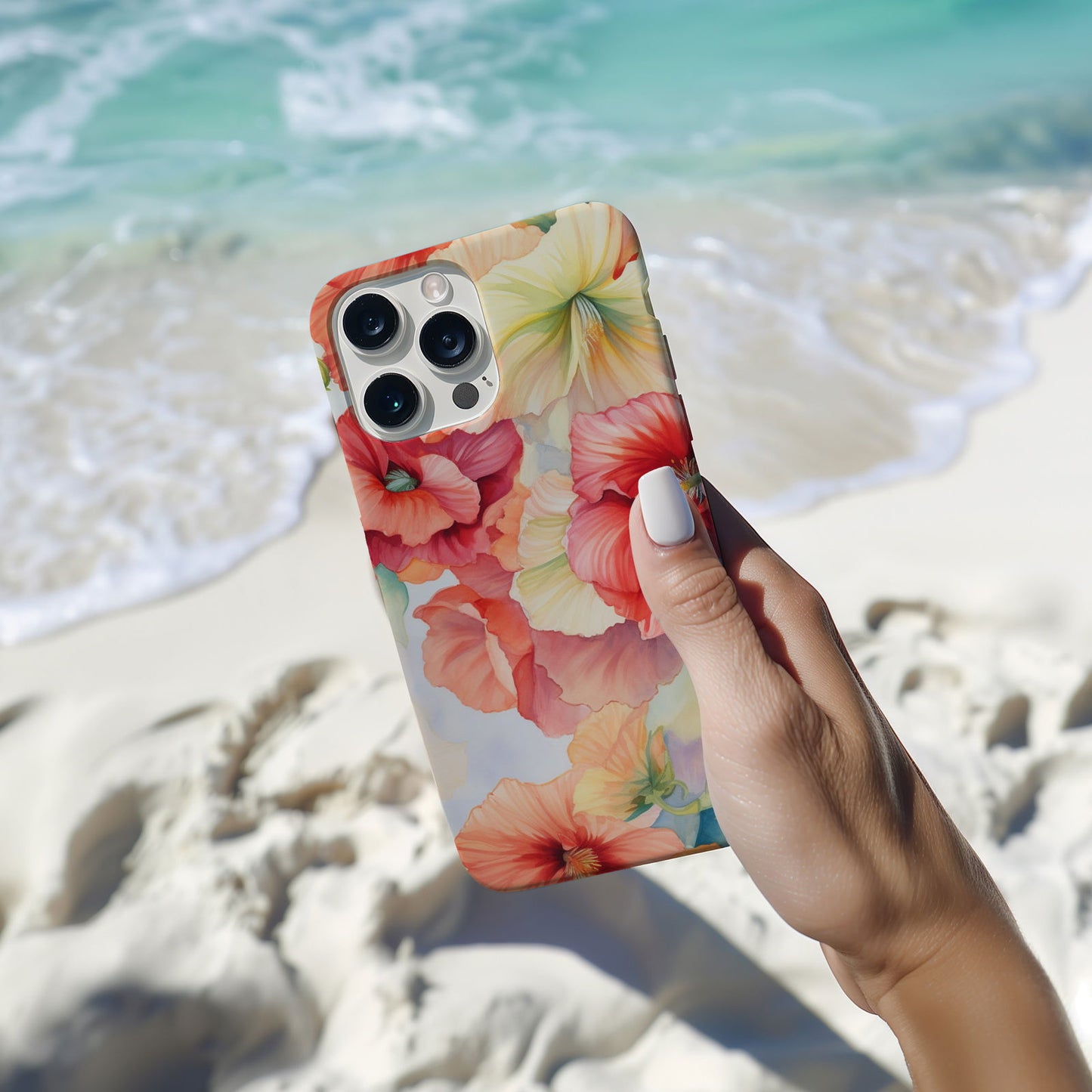 Vibrant Watercolor Floral iPhone Case Magsafe iPhone Case - Artistic & Colorful Protection for Your Device - Techy Treasures -