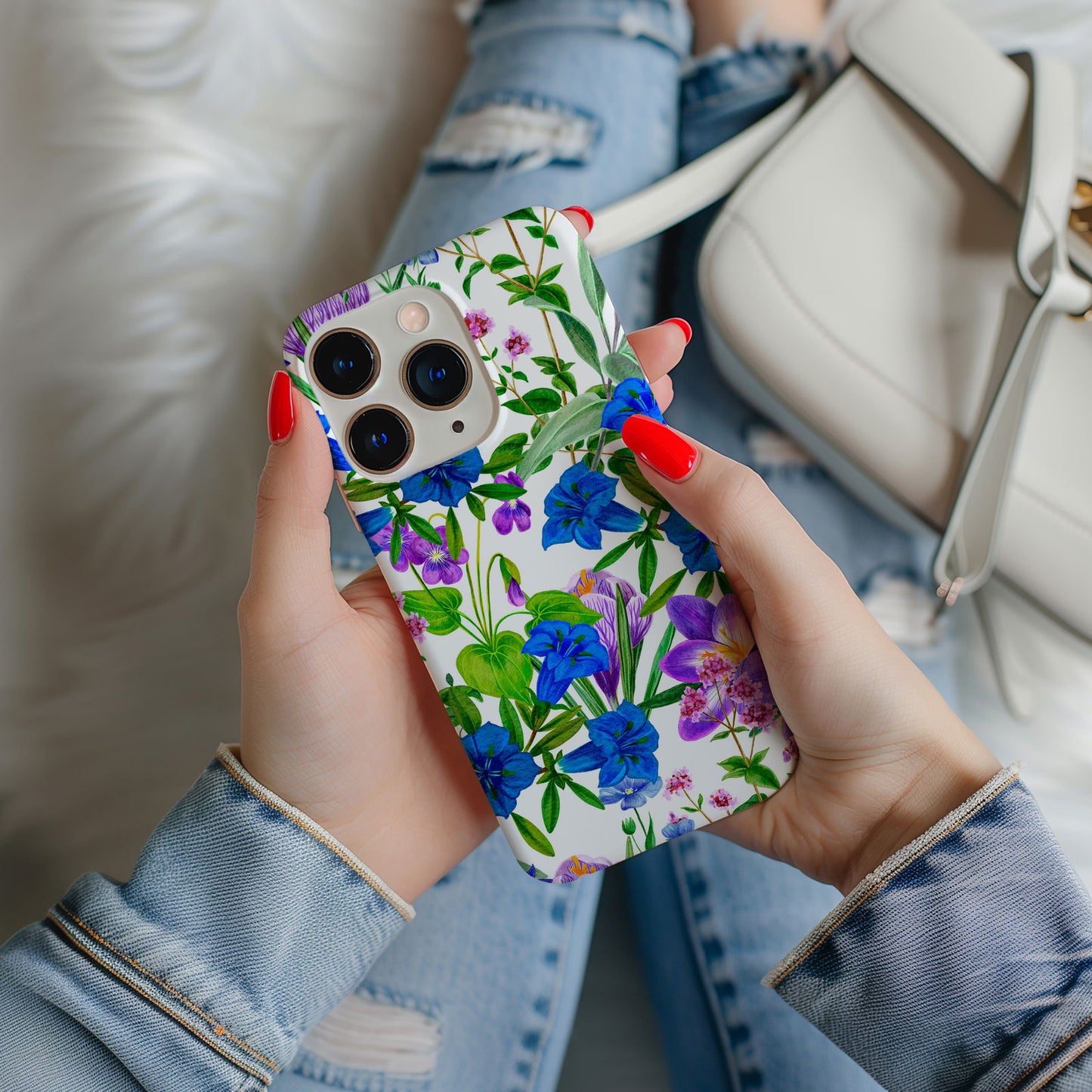 Vibrant Watercolor Floral iPhone Case Magsafe iPhone Case - Artistic & Colorful Protection for Your Device - Techy Treasures -