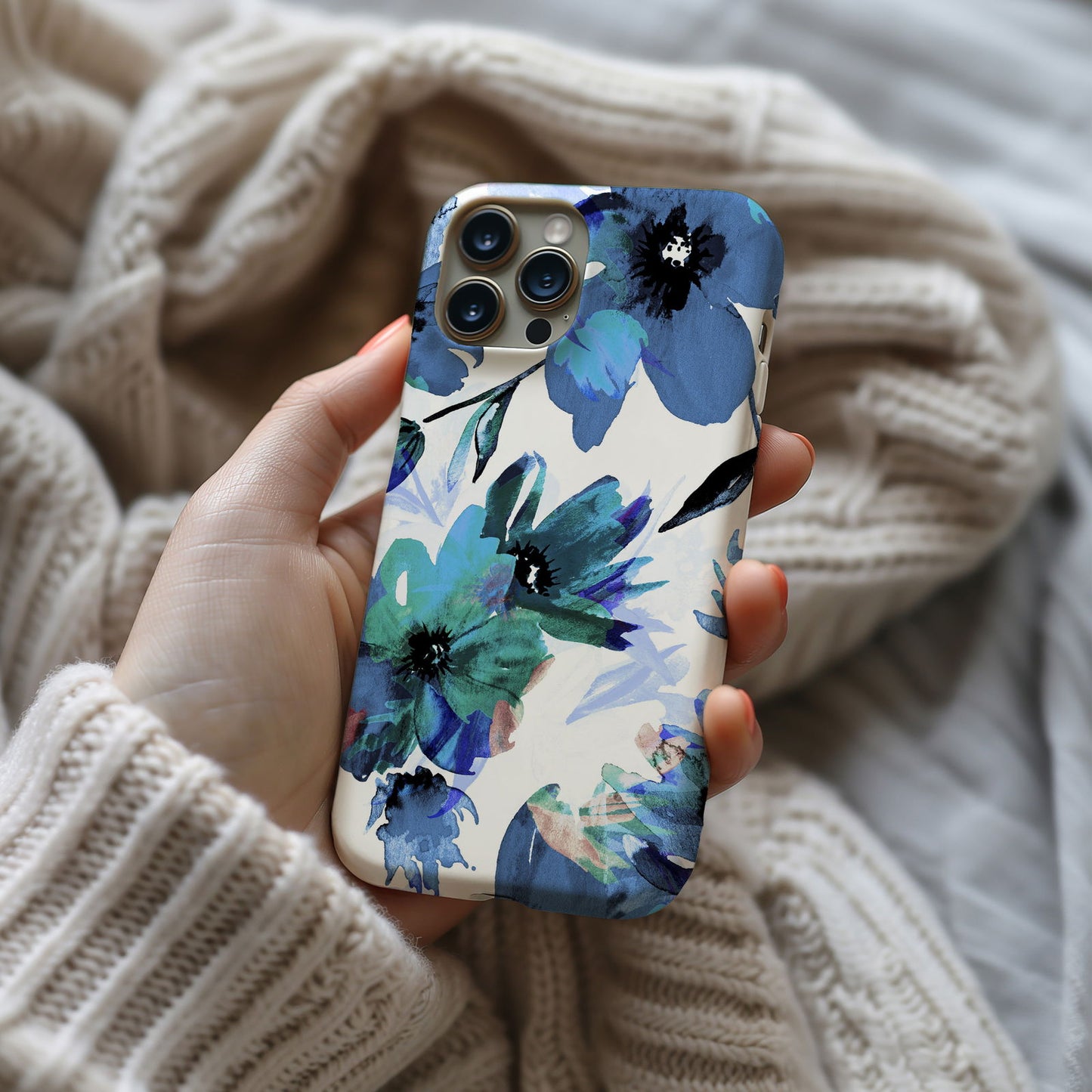 Vibrant Watercolor Floral iPhone Case Magsafe iPhone Case - Artistic & Colorful Protection for Your Device - Techy Treasures -