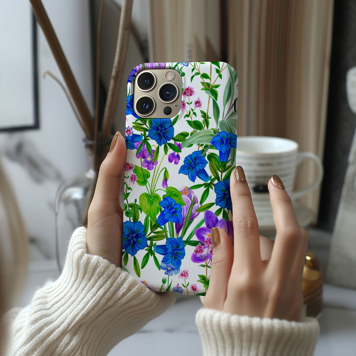 Vibrant Watercolor Floral iPhone Case Magsafe iPhone Case - Artistic & Colorful Protection for Your Device - Techy Treasures -