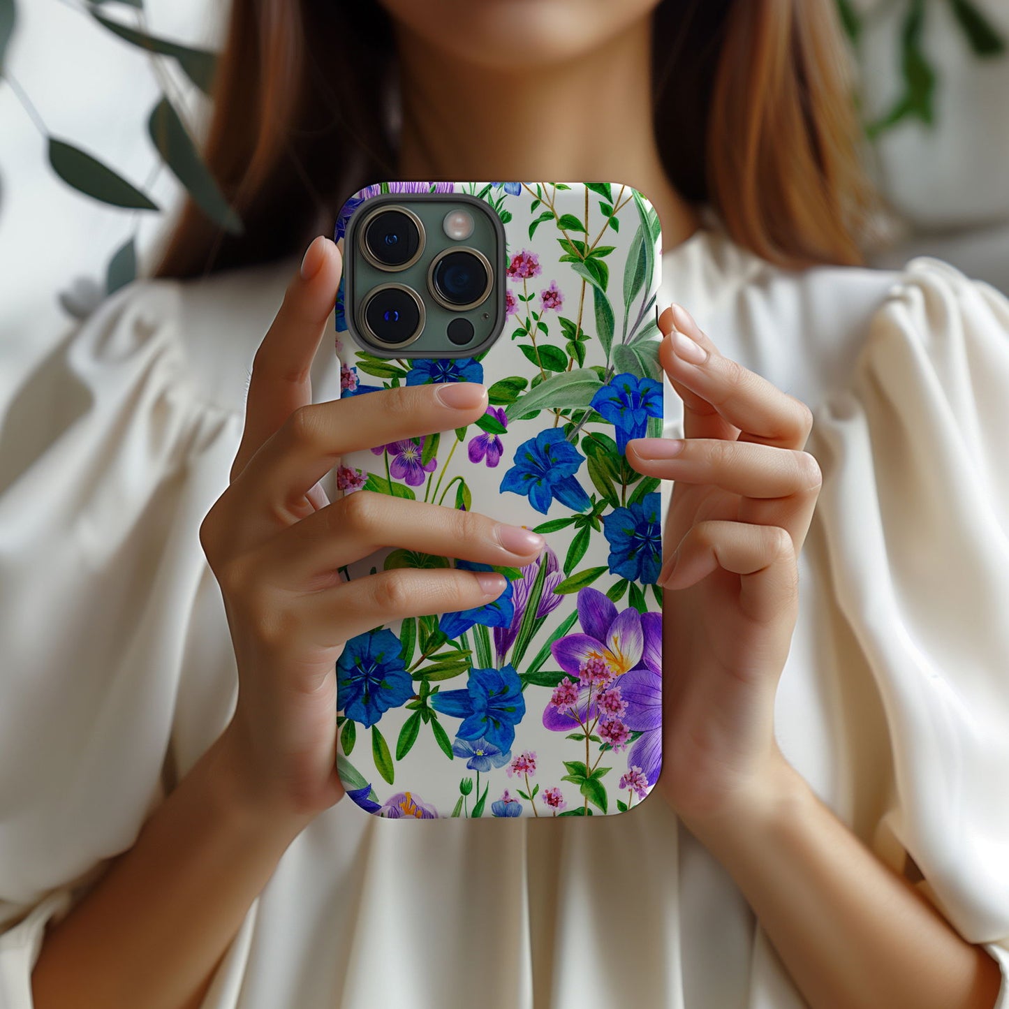Vibrant Watercolor Floral iPhone Case Magsafe iPhone Case - Artistic & Colorful Protection for Your Device - Techy Treasures -