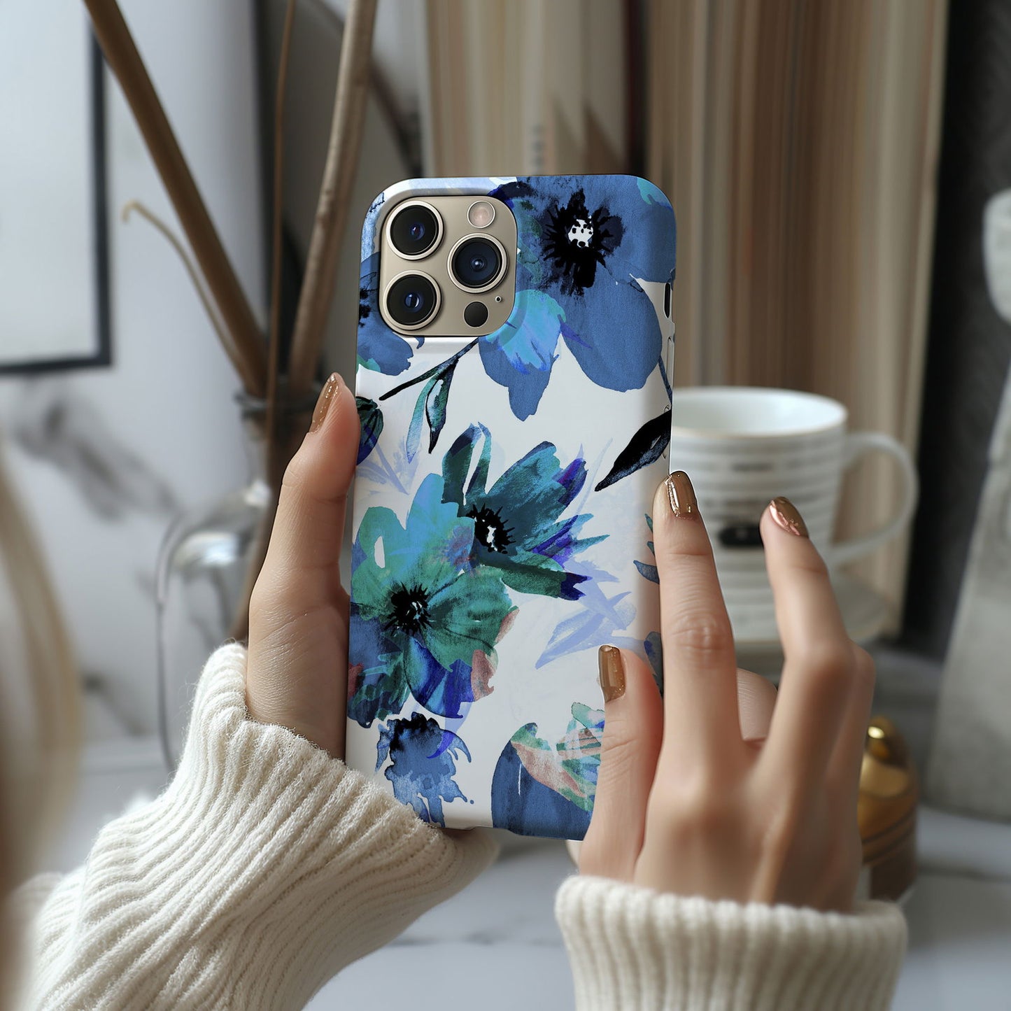 Vibrant Watercolor Floral iPhone Case Magsafe iPhone Case - Artistic & Colorful Protection for Your Device - Techy Treasures -
