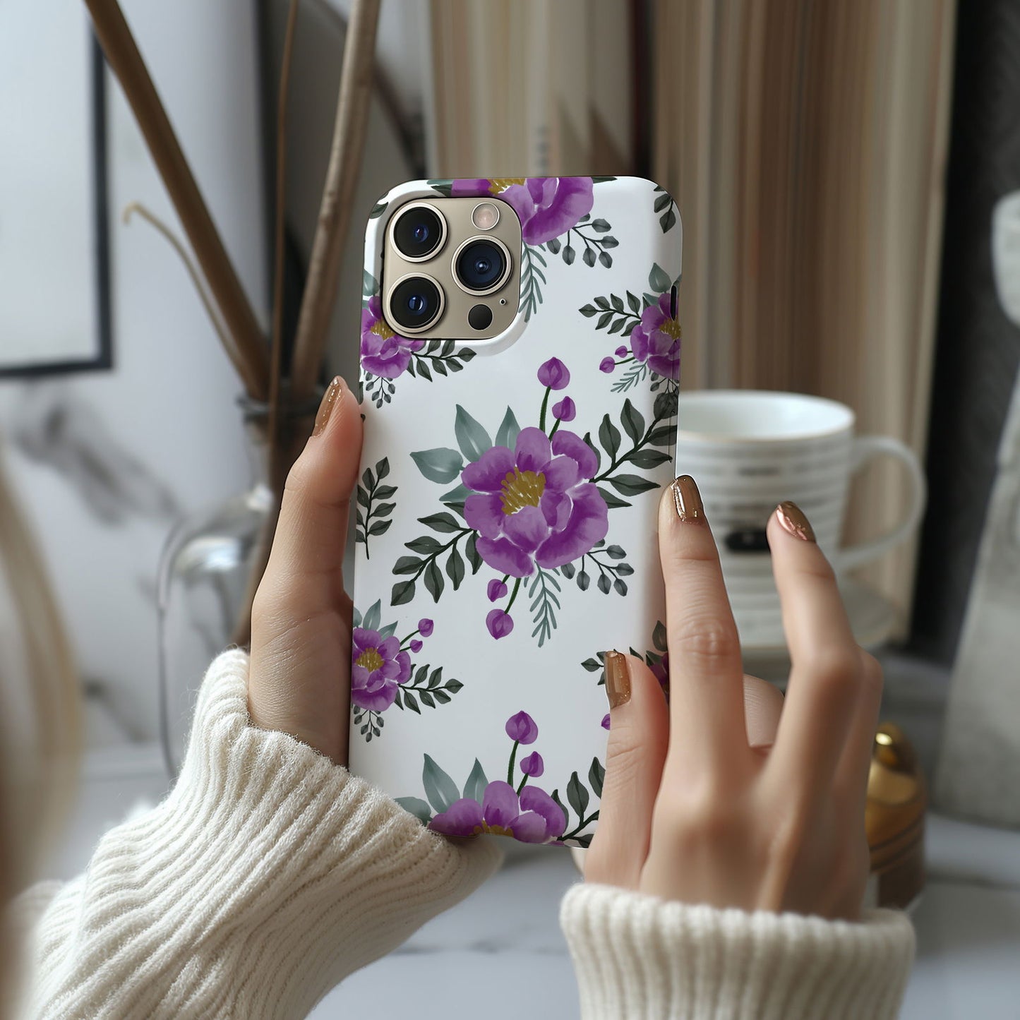 Vibrant Watercolor Floral iPhone Case Magsafe iPhone Case - Artistic & Colorful Protection for Your Device - Techy Treasures -