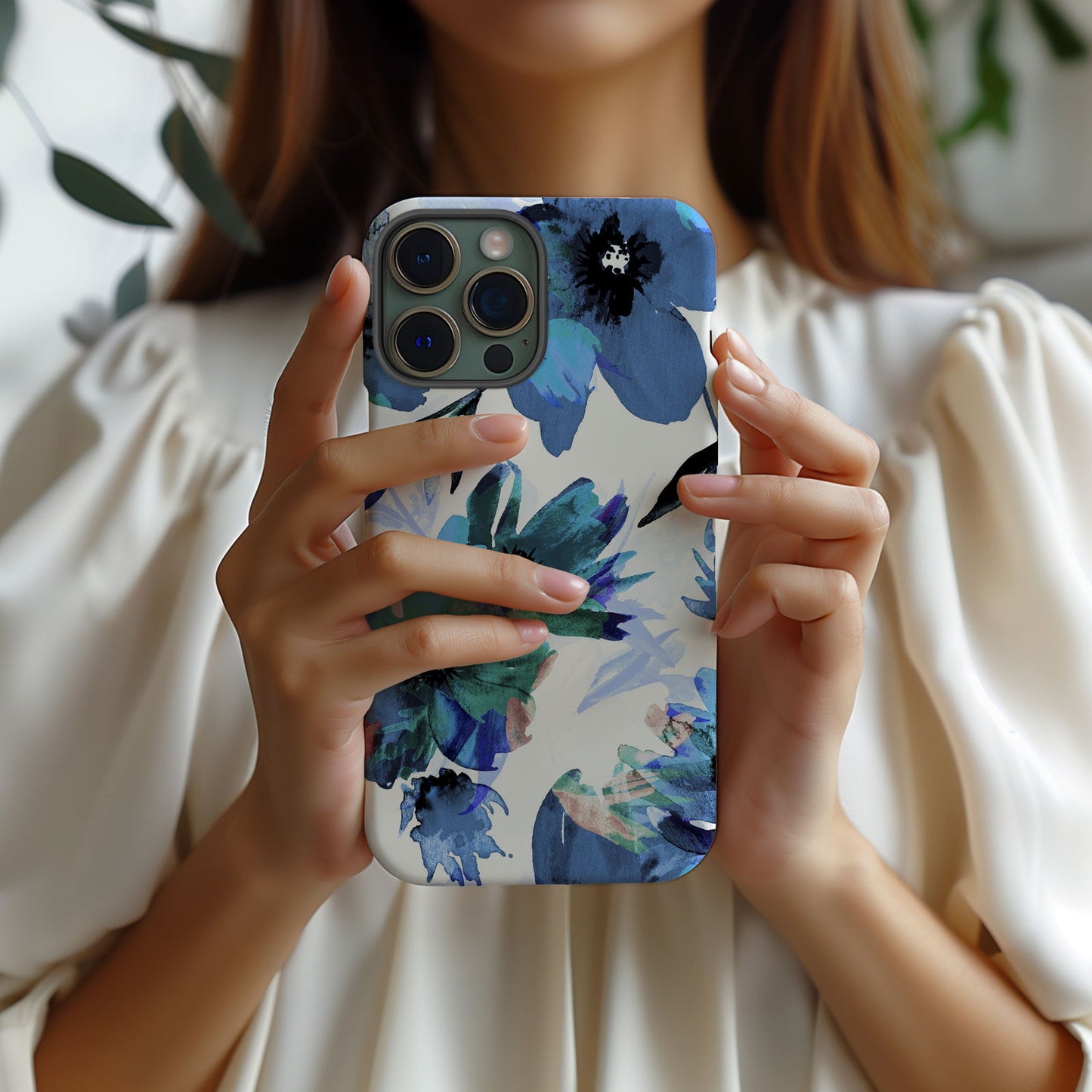 Vibrant Watercolor Floral iPhone Case Magsafe iPhone Case - Artistic & Colorful Protection for Your Device - Techy Treasures -