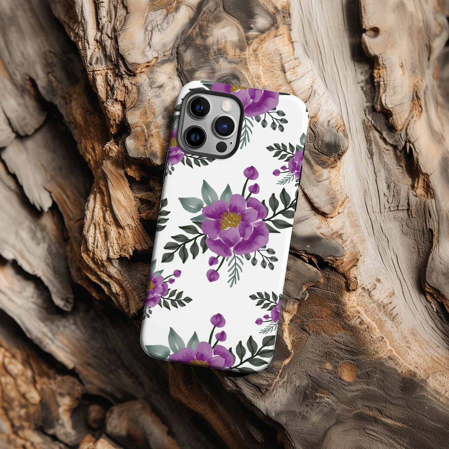 Vibrant Watercolor Floral iPhone Case Magsafe iPhone Case - Artistic & Colorful Protection for Your Device - Techy Treasures -