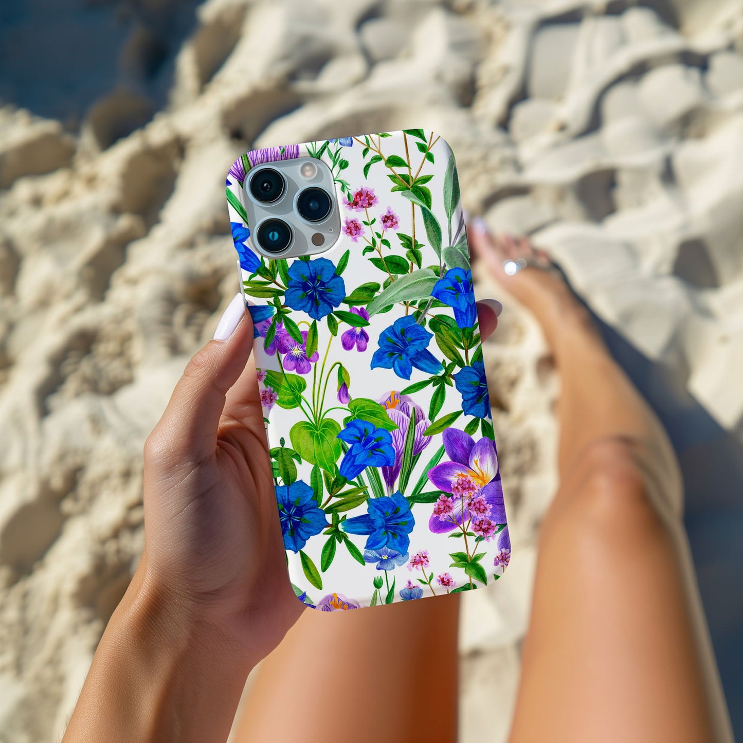 Vibrant Watercolor Floral iPhone Case Magsafe iPhone Case - Artistic & Colorful Protection for Your Device - Techy Treasures -