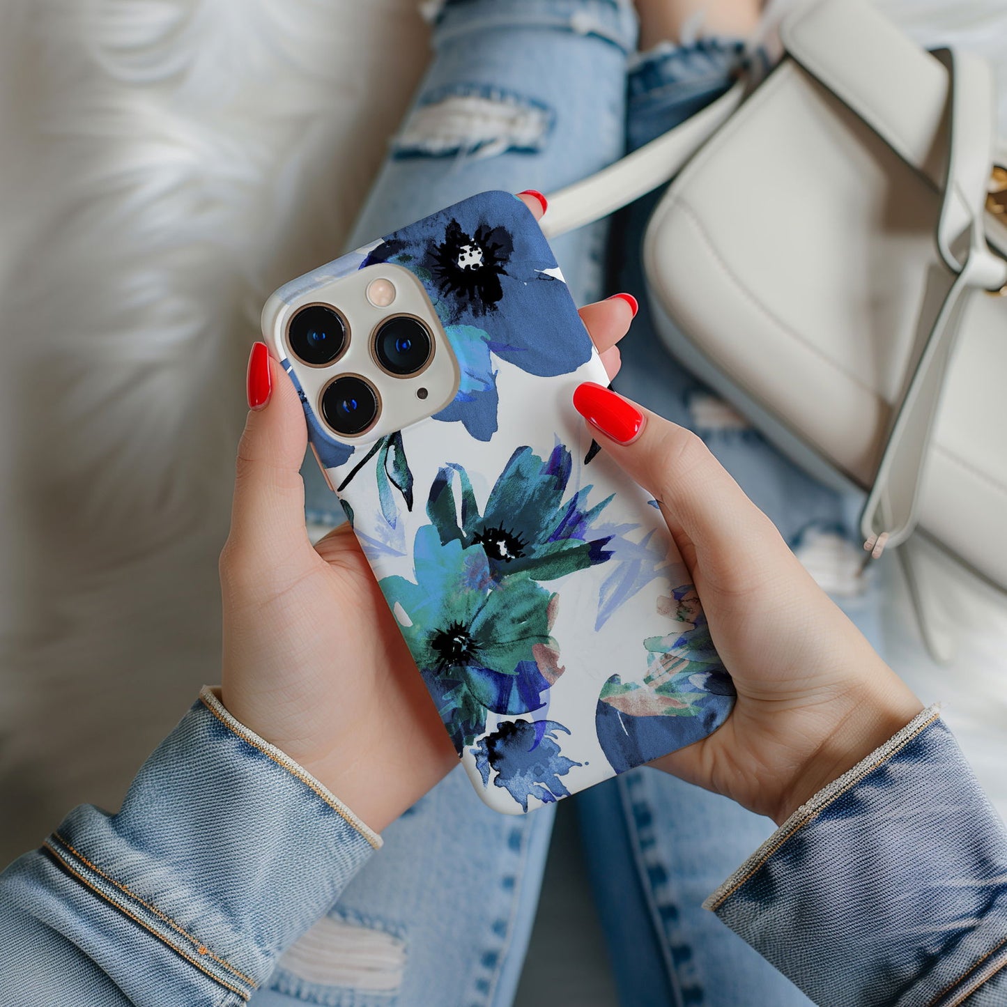 Vibrant Watercolor Floral iPhone Case Magsafe iPhone Case - Artistic & Colorful Protection for Your Device - Techy Treasures -