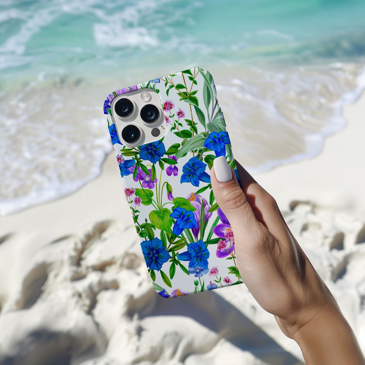 Vibrant Watercolor Floral iPhone Case Magsafe iPhone Case - Artistic & Colorful Protection for Your Device - Techy Treasures -