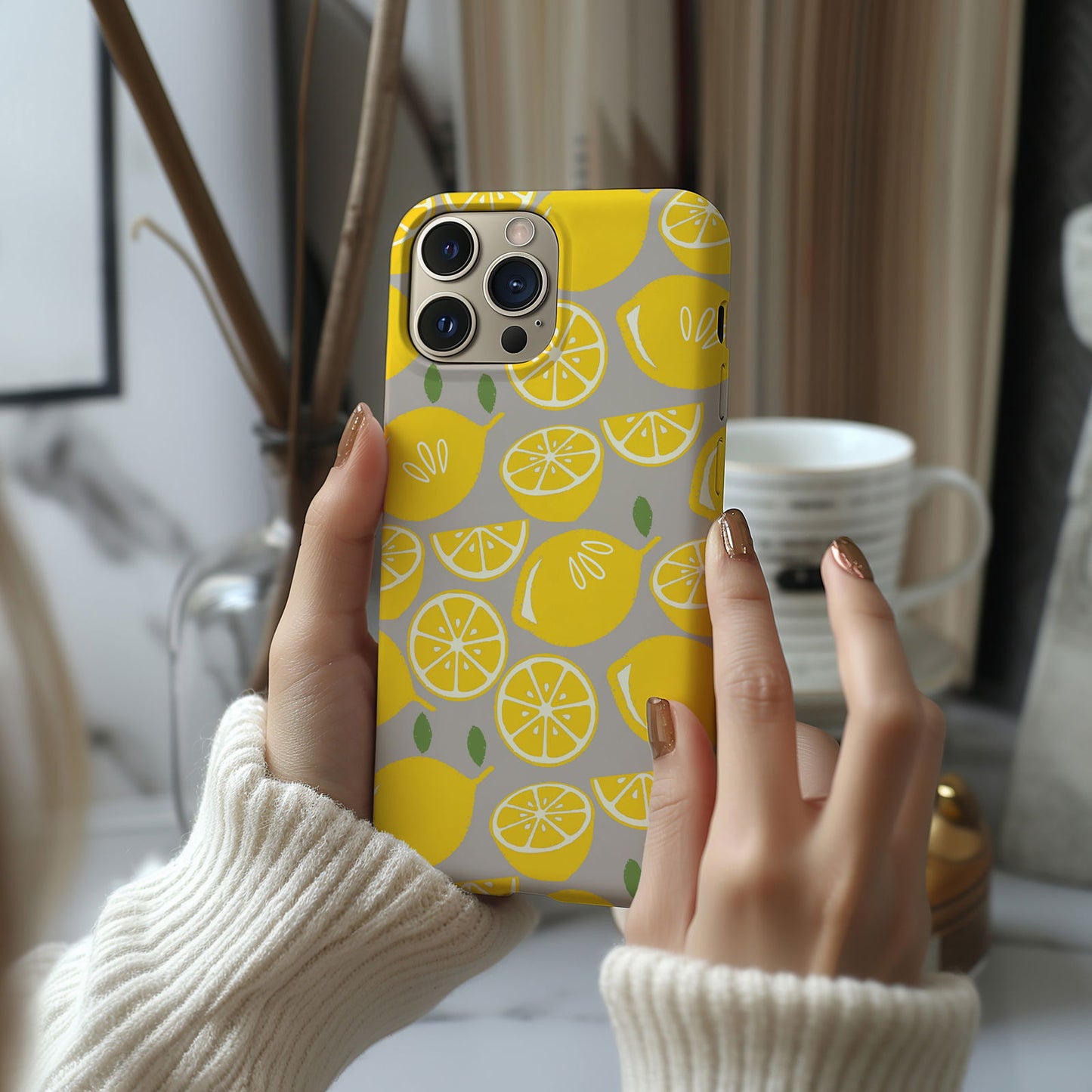 Yellow Lemon Magsafe iPhone Case - Techy Treasures -