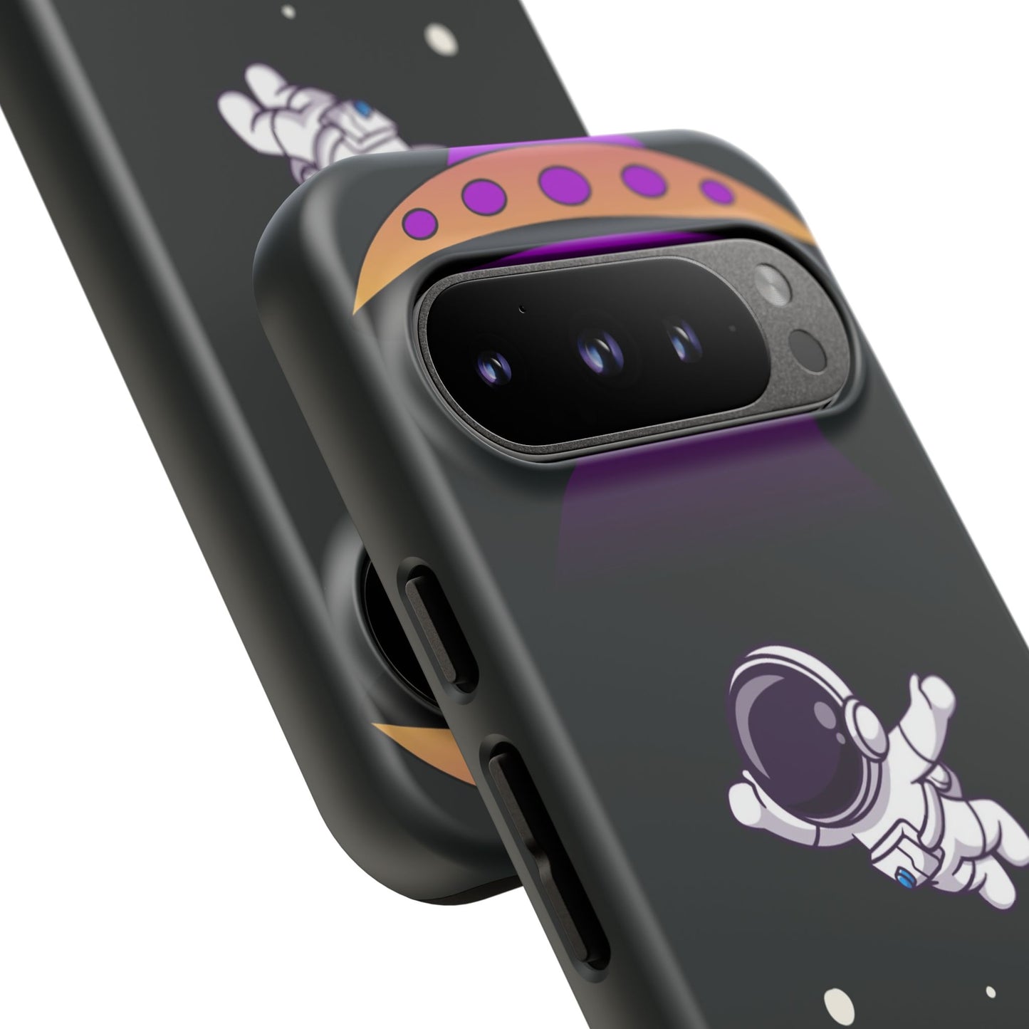 Black and Purple Minimalist Modern Space Phone Case
