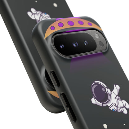 Black and Purple Minimalist Modern Space Phone Case