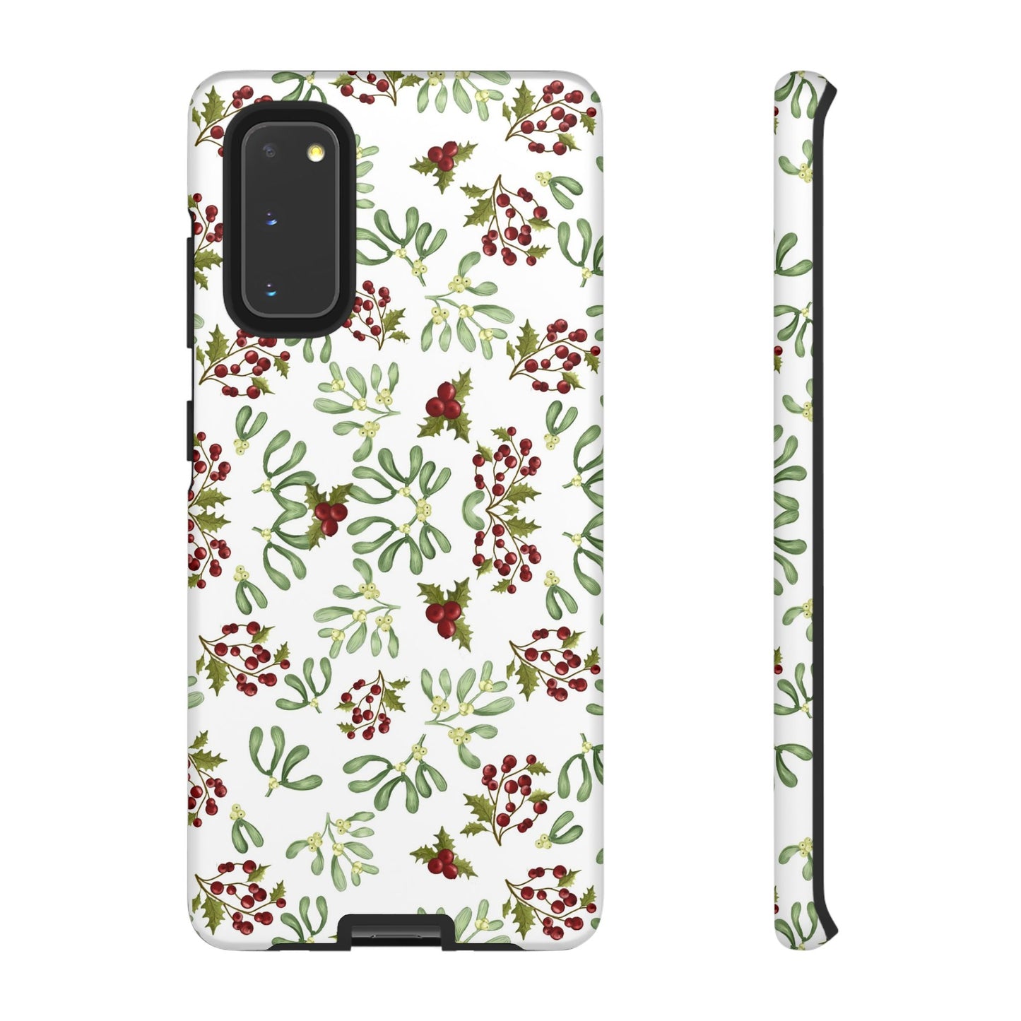 Red Green Watercolor Chriatmas Phone Case
