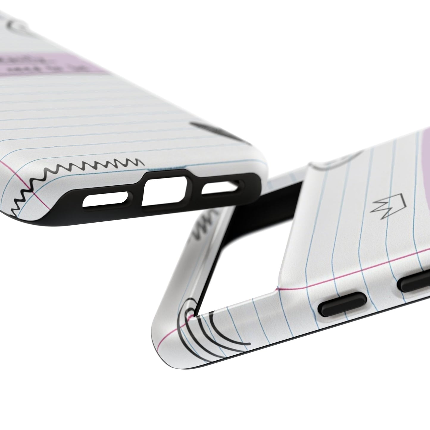 Self Affirmation Doodle Paper Phone Case