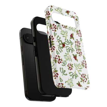 Red Green Watercolor Chriatmas Phone Case