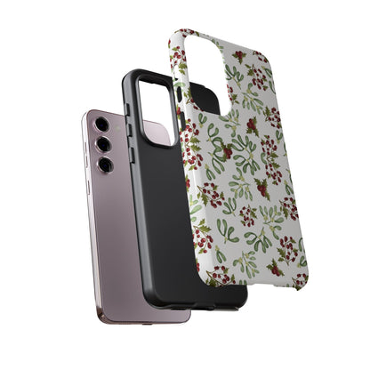 Red Green Watercolor Chriatmas Phone Case