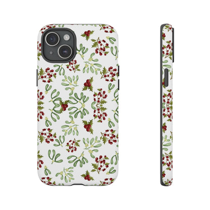 Red Green Watercolor Chriatmas Phone Case