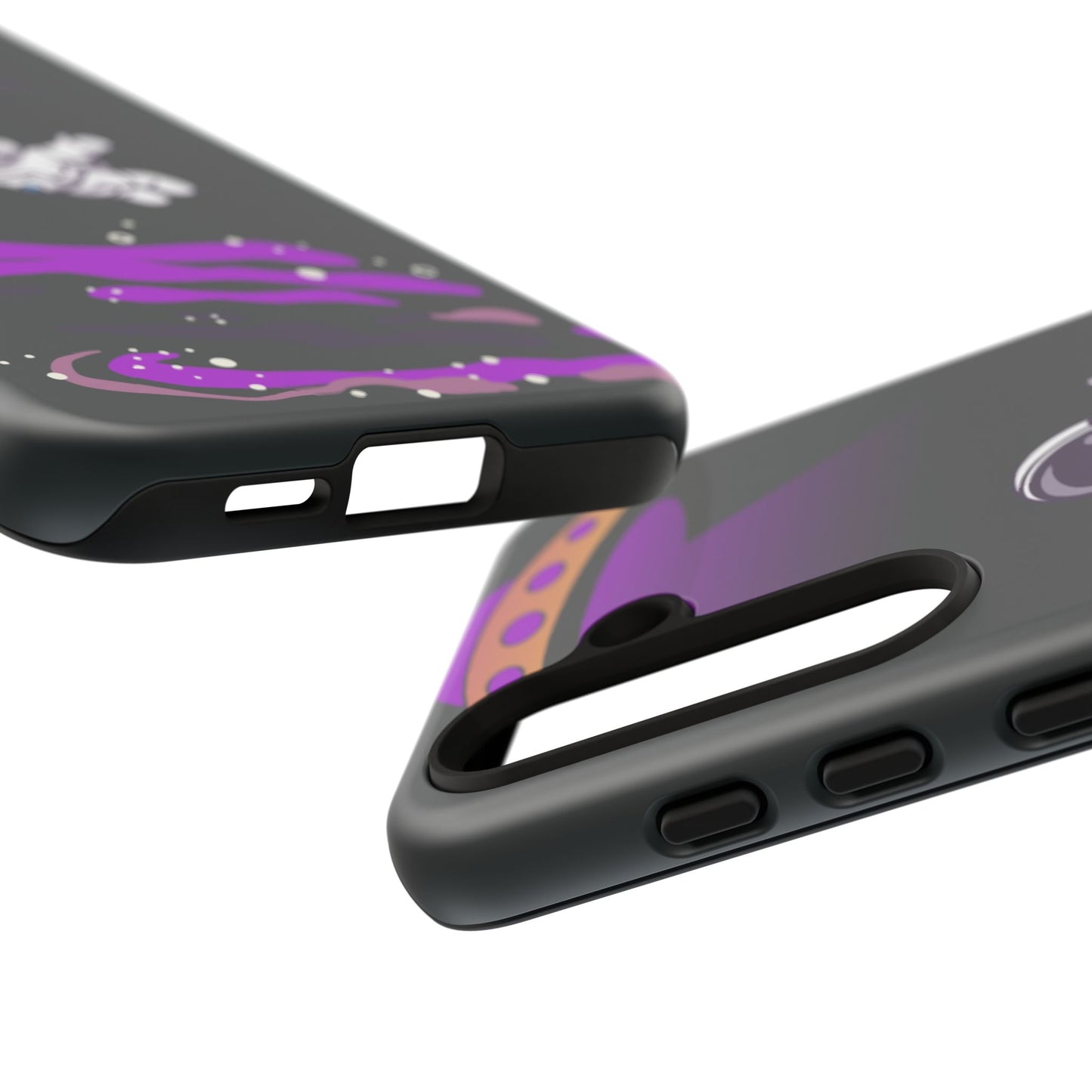 Black and Purple Minimalist Modern Space Phone Case