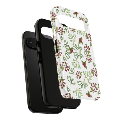 Red Green Watercolor Chriatmas Phone Case
