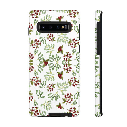 Red Green Watercolor Chriatmas Phone Case
