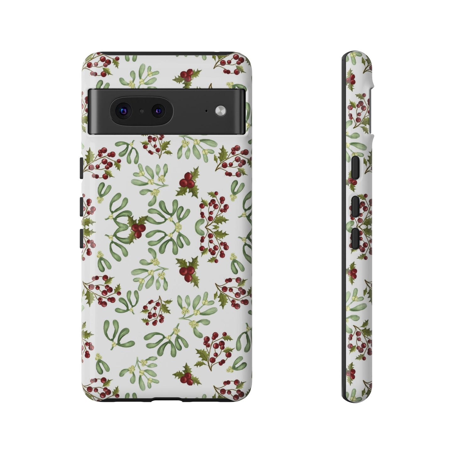Red Green Watercolor Chriatmas Phone Case