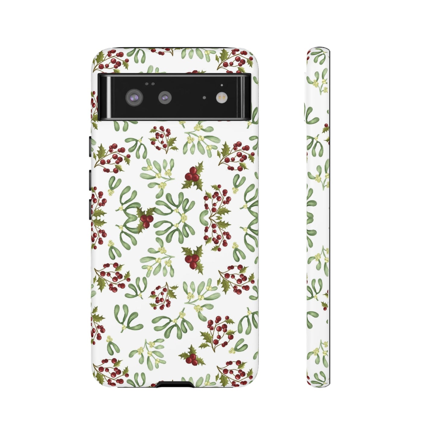 Red Green Watercolor Chriatmas Phone Case