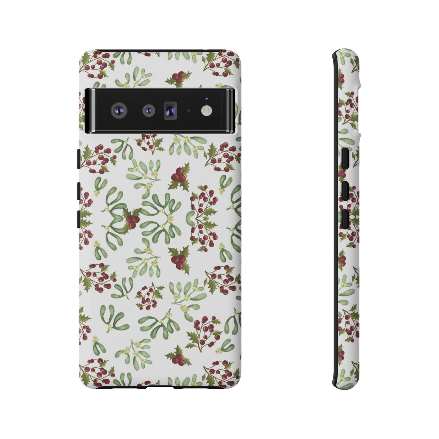 Red Green Watercolor Chriatmas Phone Case