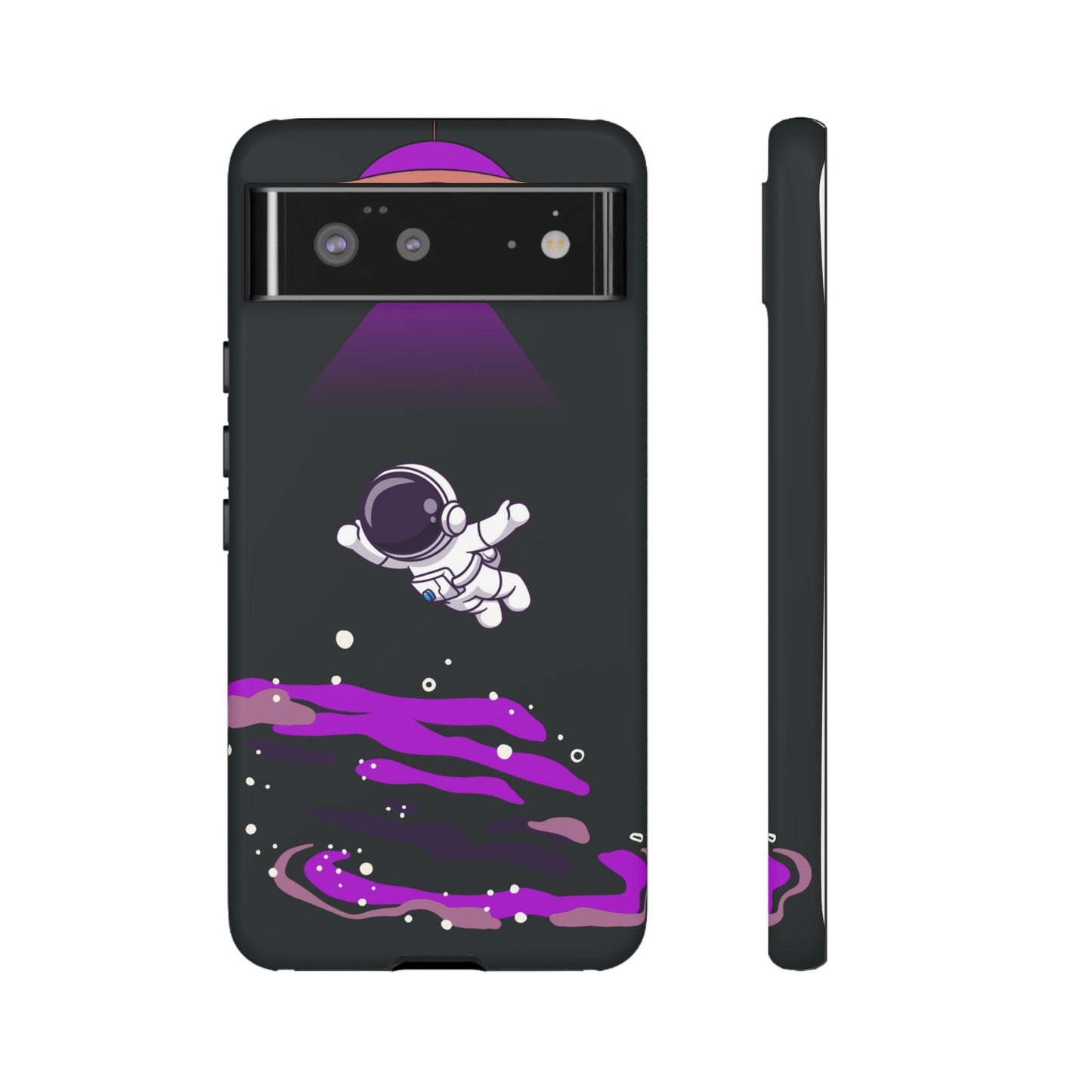 Black and Purple Minimalist Modern Space Phone Case