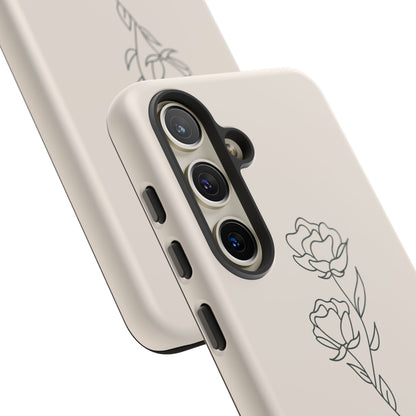 Simple Flower Minimalist Phone Case