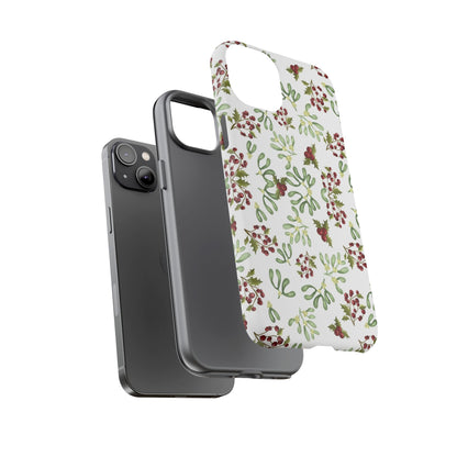 Red Green Watercolor Chriatmas Phone Case