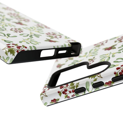 Red Green Watercolor Chriatmas Phone Case