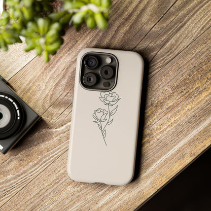 Simple Flower Minimalist Phone Case
