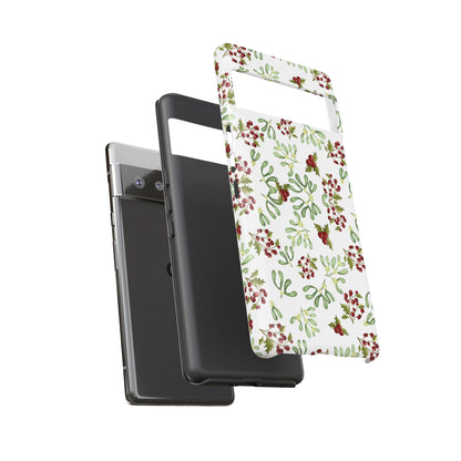 Red Green Watercolor Chriatmas Phone Case