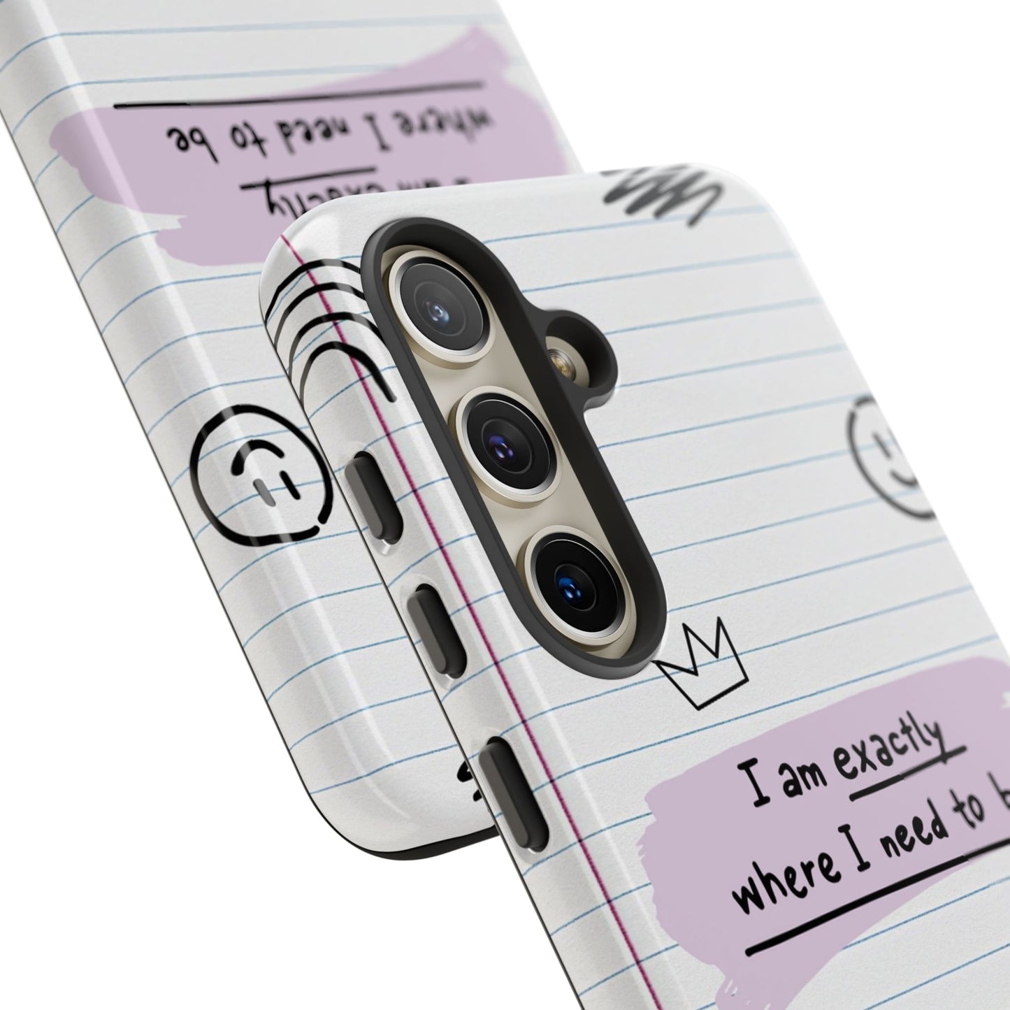 Self Affirmation Doodle Paper Phone Case