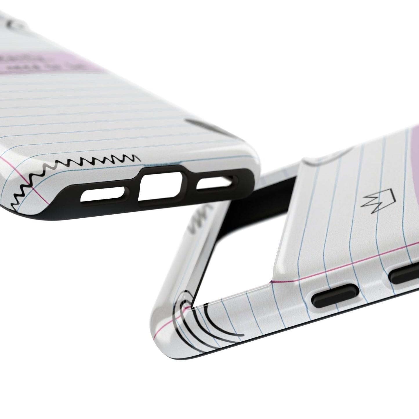 Self Affirmation Doodle Paper Phone Case