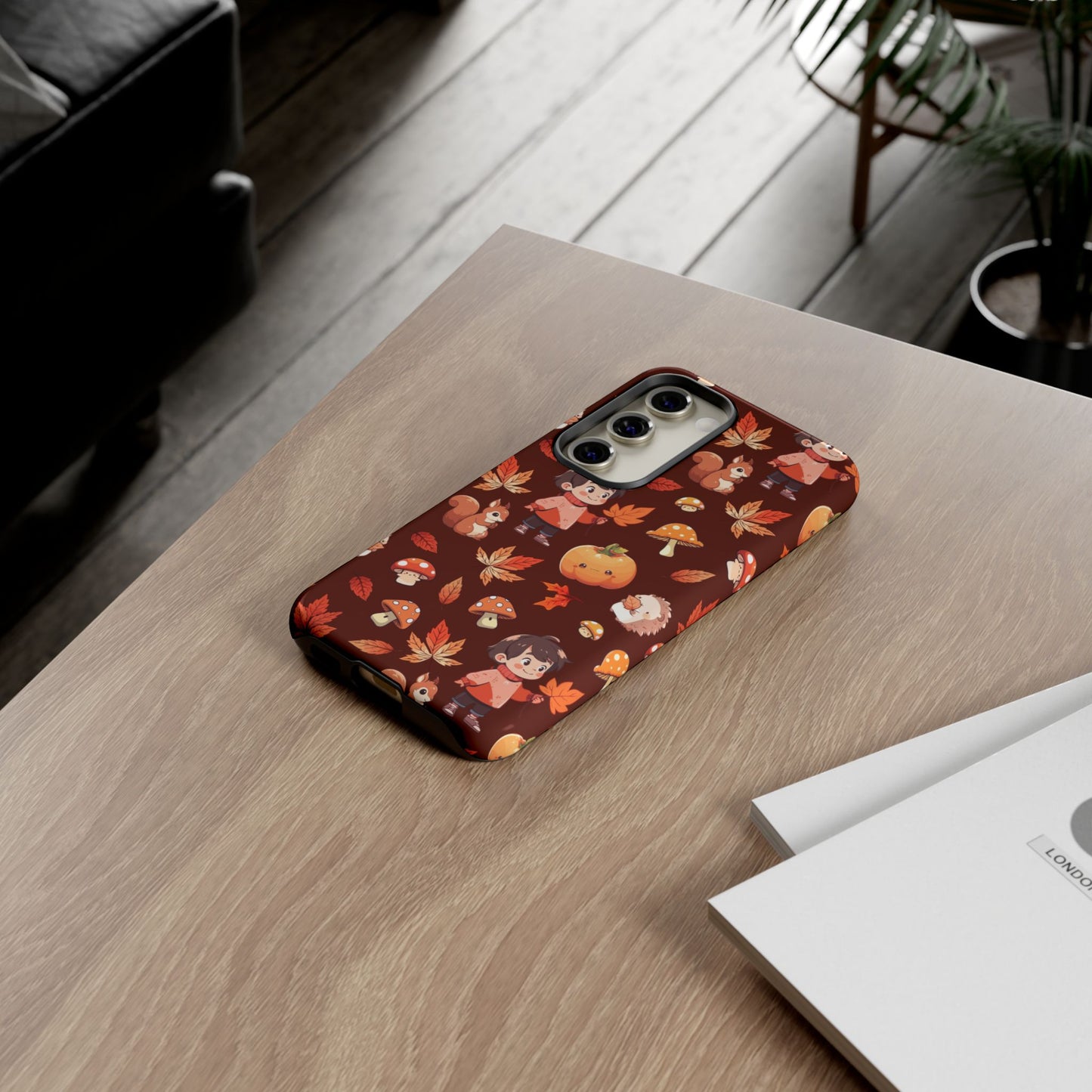 Orange Cute Illustrative Autumn Fall Phone Case