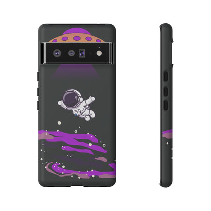 Black and Purple Minimalist Modern Space Phone Case