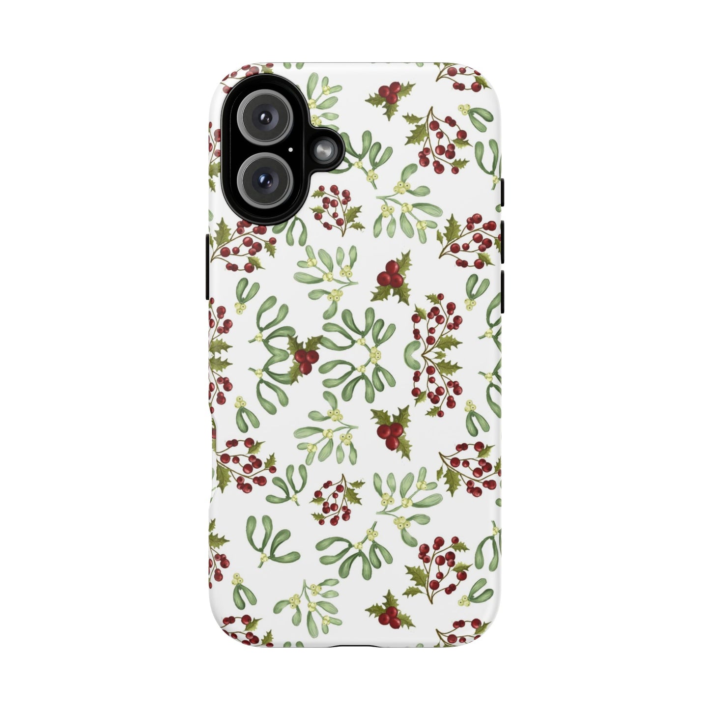 Red Green Watercolor Chriatmas Phone Case