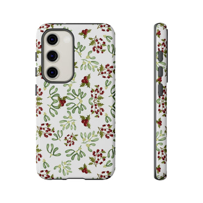 Red Green Watercolor Chriatmas Phone Case