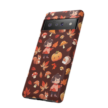 Orange Cute Illustrative Autumn Fall Phone Case