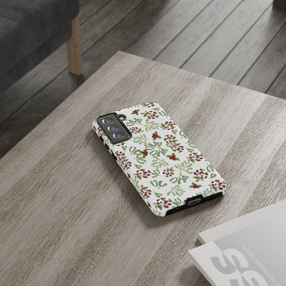 Red Green Watercolor Chriatmas Phone Case